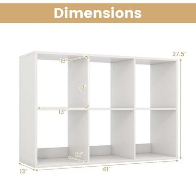 4/6/8/9-Cube Bookcase Freestanding Bookshelf Cube Storage Organizer