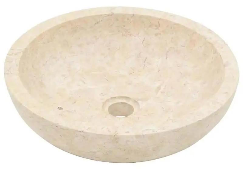 Rundes Waschbecken - Aufsatzwaschbecken Bad - Freistehend 40 x 12 cm - Keramik - Für Waschtischplatte - Armeegrün