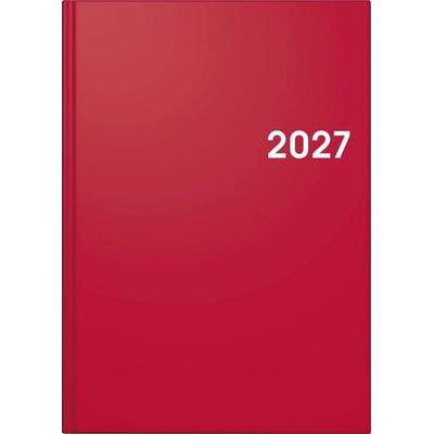BRUNNEN 1079561017 Buchkalender Mod. 795 2027 A5, Kunststoff, rot