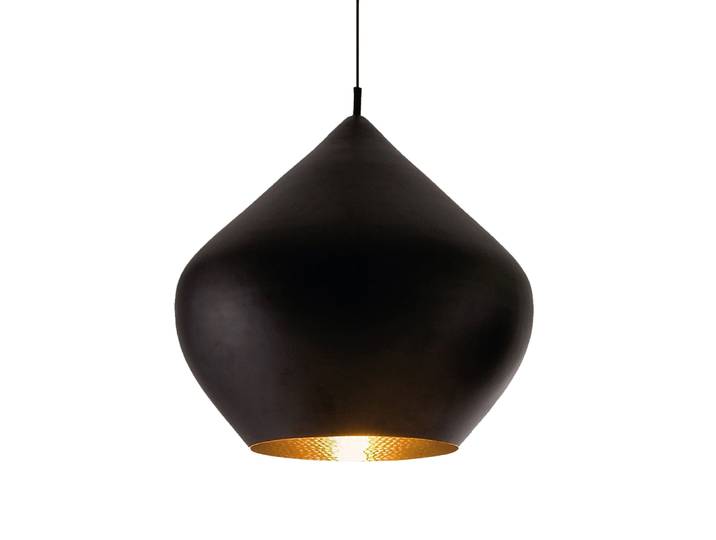 TOM DIXON lampe à suspension BEAT STOUT (Noir - laiton)