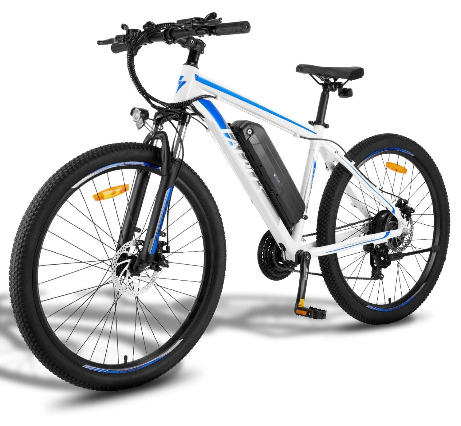 Elektrofahrrad | FAFREES | F28 MT | 250W 36V15Ah 27,5" Scheibe - Weiß-Blau