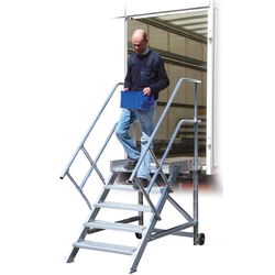Euroline 514 Anstieg 45° 800mm Stufenbreite 4 Stufen Alu gerieft