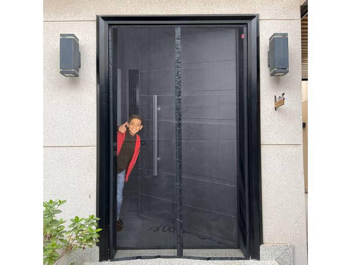 Dtgj rideau de porte magnétique super haute moustiquaire taille personnalisée filet anti - insectes rideau de fermeture automatique pour porte en verre
