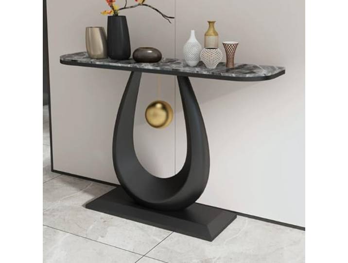 Moderner Konsolentisch Für Flur, Schmaler Beistelltisch Für Wohnzimmer Konsolentisch für hinter das Sofa, dekorativer Tisch im modernen Stil.(F,80cm/31.5in)