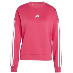 adidas Essentials 3-Stripes Fleece Sweatshirt Damen - powpnk/whit