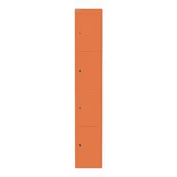 Schließfachschrank Office | 4 Fächer, Tiefe 457 mm - 603 orange
