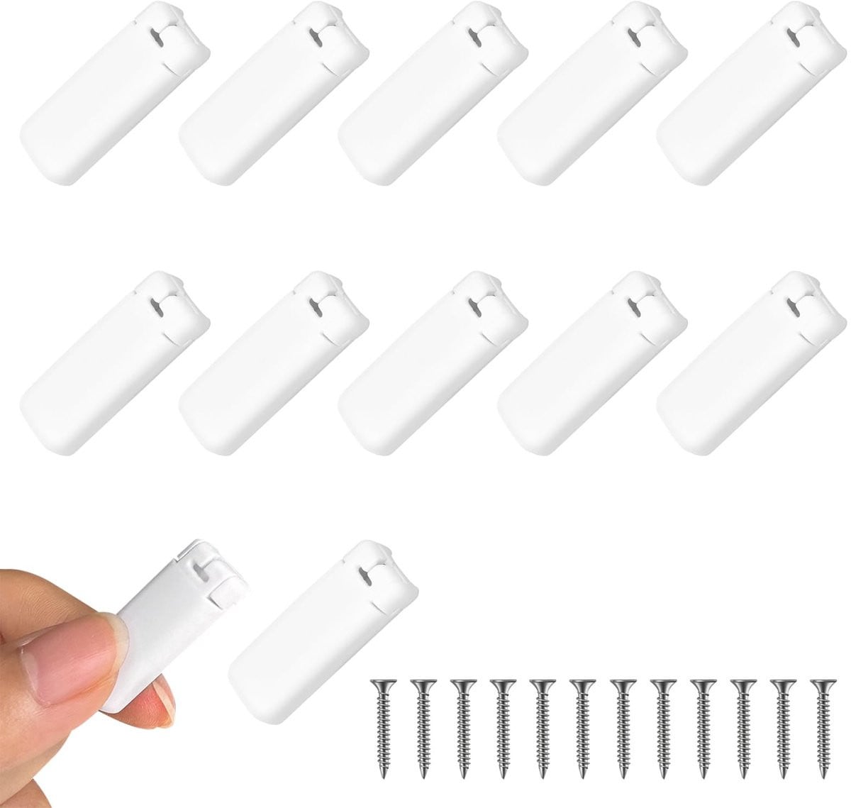 Solidchoice - 24 stuks plissé reserveonderdelen en klemdragers voor spanschoenen