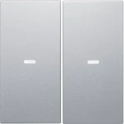 Berker Tast-Abdeckung 2f. alu 80960383