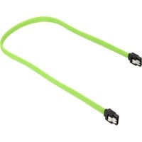 Sata III Kabel sleeve grün, 30 cm