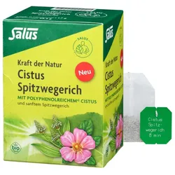Kraft der Natur Cistus Spitzwegerich Kräutertee - 15 Teebeutel 25,5g