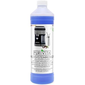 Purivita Milchschaumreiniger für Sahnespender&Kaffeeautomaten, Flüssig-Konzentrat, bis zu 40 Anwendungen, 1 Liter