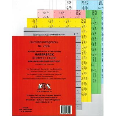 DürckheimRegister® HABERSACK KOMPAKT / Gesetze und §§, Gebundene Ausgabe von Constantin Dürckheim, Dürckheim Verlag, 978-3-86453-256-6