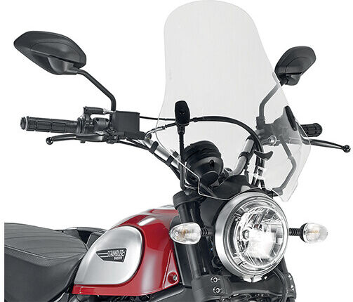 Parabrezza trasparente Givi 7407A Per DUCATI Scrambler 400 ( taglia un
