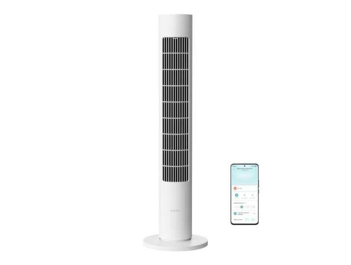 XIAOMI Tower Fan 2\, Refroidissement Silencieux\, Controle Smart\, 150° Ventilateur colonne puissant avec mode nuit\, controle smart 100 vitesses et design econome pour chambre\, salon ou bureau.