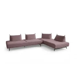 ECKSOFA CANE Violett Webstoff