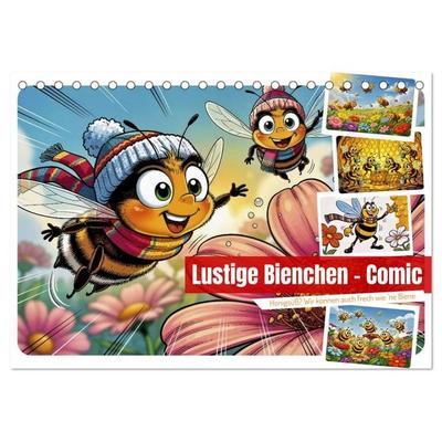 Lustige Bienchen - Comic (Tischkalender 2027 DIN A5 quer), CALVENDO Monatskalender