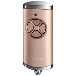 Hörmann Handsender HSE 4 BS 868 MHz Roségold mit Kappen in Chromoptik - gold