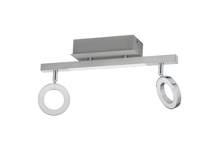 Plafonnier LED Cardillio II 9 x 39 x 19cm Argenté 2 Matériau principal : matériau synthétique Matériau secondaire : aluminium chromé LED