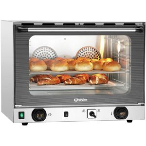 Bartscher Heißluftofen AT220-MDI, A120821, 3000 Watt, mit Beschwadung & Grill, silber, bis 300 °C