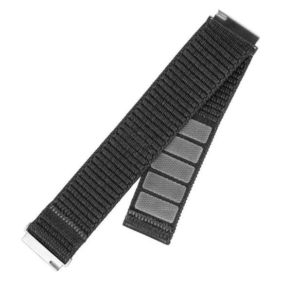 Fixed Nylon rem til Smartwatch Universal 22 mm Grå (22 mm, Edelstahl, Nylon) (FIXNST2-22MM-GR)