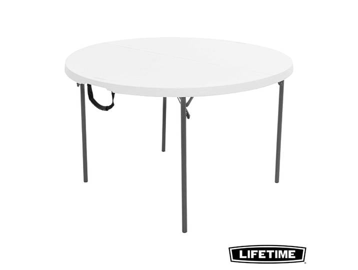 Lifetime - Table Ronde Pliante En Deux (122 Cm)