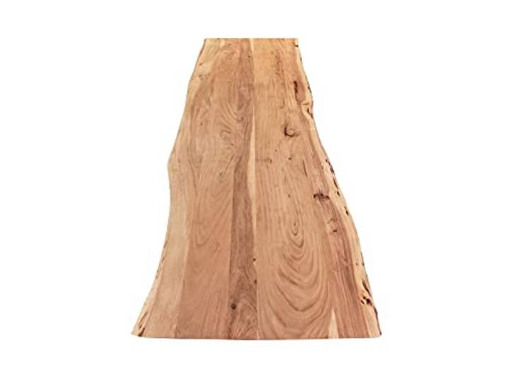 SAM Holzplatte Curt 180x60 cm Akazie Natur lackiert Baumkante Tischplatte Baumkanten-Platte, Akazienholz naturfarben massiv, für Heimwerker, Arbeitsplatten, Tische & Fensterbretter