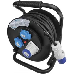 ProPlus, Kabelrolle, Kabeltrommel CEE (2x Schuko + 1xCEE) (25 m, 1.50 mm2)