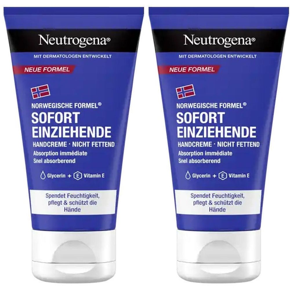 Neutrogena norweg.Formel sofort einzieh.Handcreme 2x 2x75 ml Creme