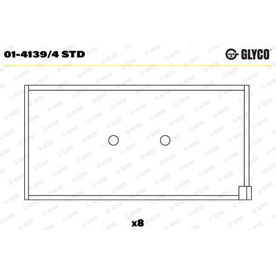 GLYCO Pleuellager 01-4139/4 STD für Fiat