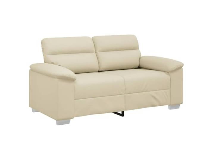 vidaXL 2-Sitzer-Sofa Creme 160x81x84 cm Kunstleder