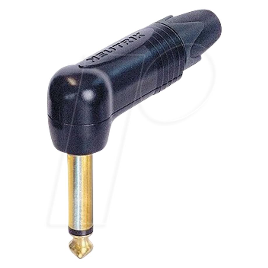 Contrik Winkel-Klinkenstecker 90 Grad mono SW (MONA-NP2RX-B)