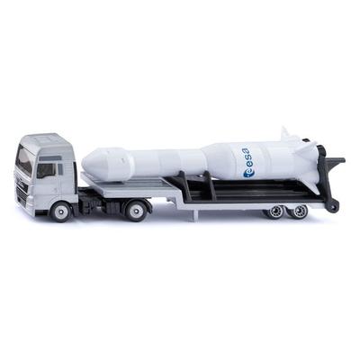 Siku 1758 - MAN LKW mit ESA Rakete, silber, 226x75x42mm