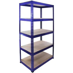 Q-Rax Lagerregal Blau - 90cm x 180cm x 50cm
