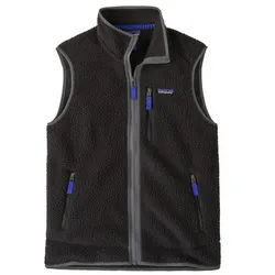 Patagonia Herren Retro Pile Vest - L - Black w/Forge Grey