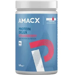 AMACX Getränkepulver Protein Delux Erdbeere | 1000g Dose
