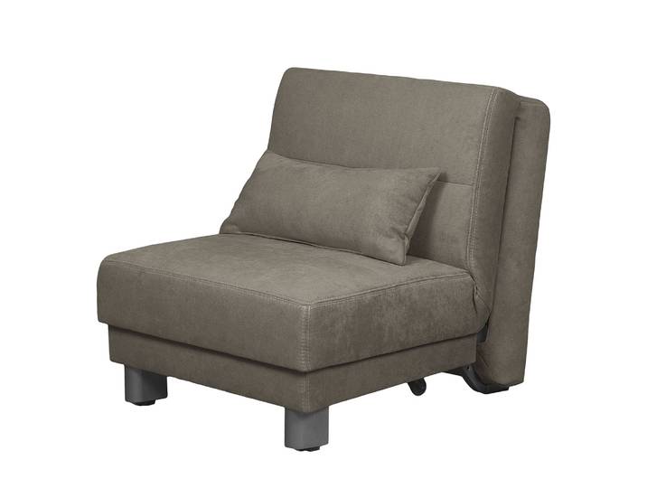 Schlafsofa Tenorio Grau/Steingrau Microfaser 80cm Modern