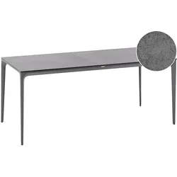 GARTENTISCH 180/90 cm Steinoptik Dunkelgrau Sovareto