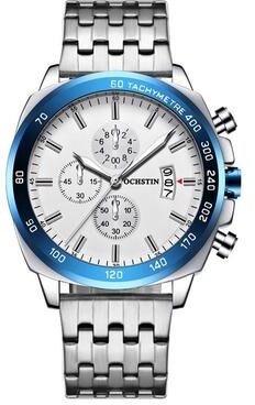 Everyday Crate OCHSTIN 7079 Mens Waterproof Quartz Watch With Luminous Display silver Blue 02