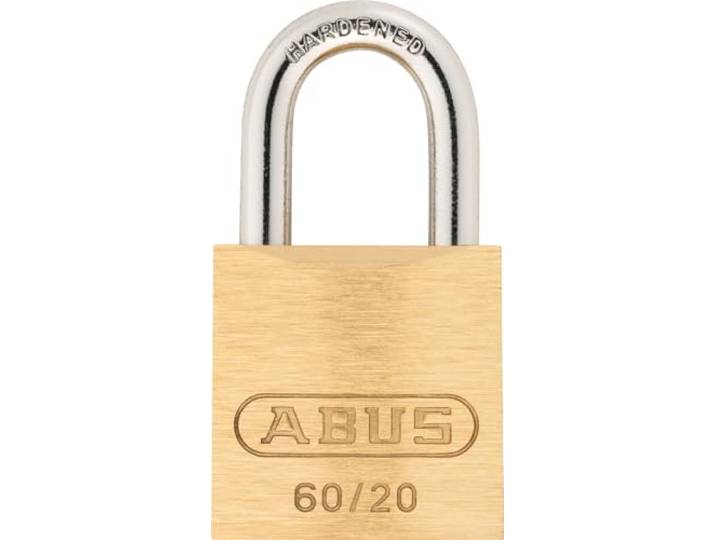 Abus 60/20 - hangslot, messing, 20 mm