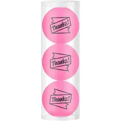 Golfball Geschenkset Thanks! 3er pink