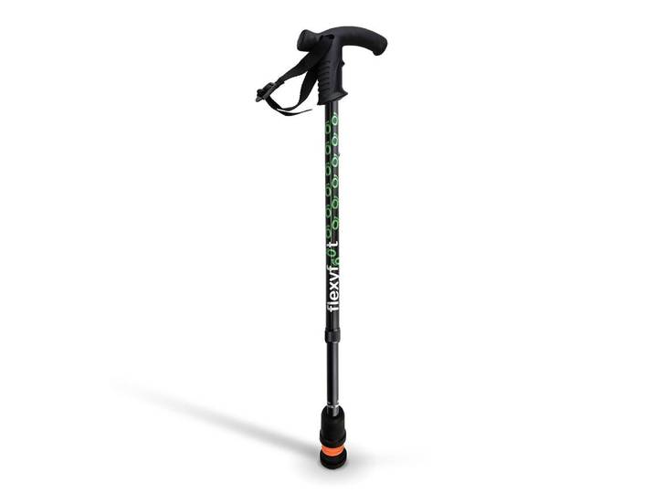 Able2 Wandelstok - Verstelbaar - Derby handvat - Zwart