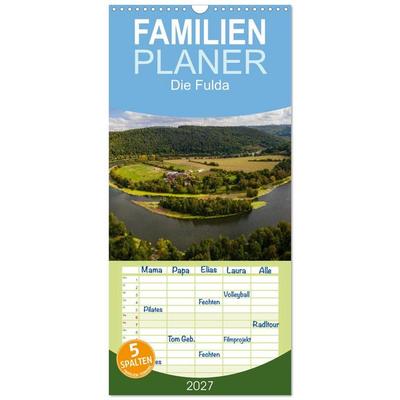 Familienplaner 2027 - Die Fulda mit 5 Spalten (Wandkalender, 21 x 45 cm) CALVENDO