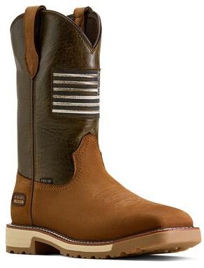Ariat Activator Patriot ST (Men's) Work in Brown, Size 11.5 D, Leather
