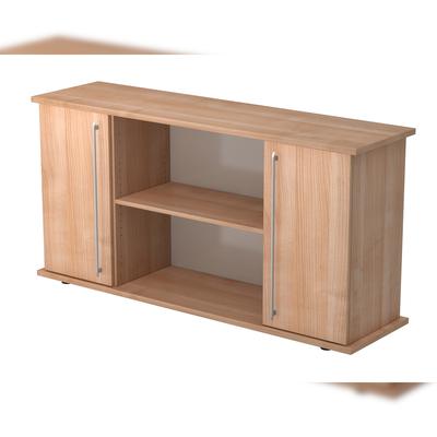 Hammerbacher-Sideboard 2 Türen 166cm RE Nussbaum/Nussb.-VSB2T/N/N/RE