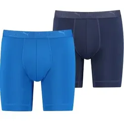 Puma 2P Sport Microfiber Long Boxer Blau Polyester Medium Herren