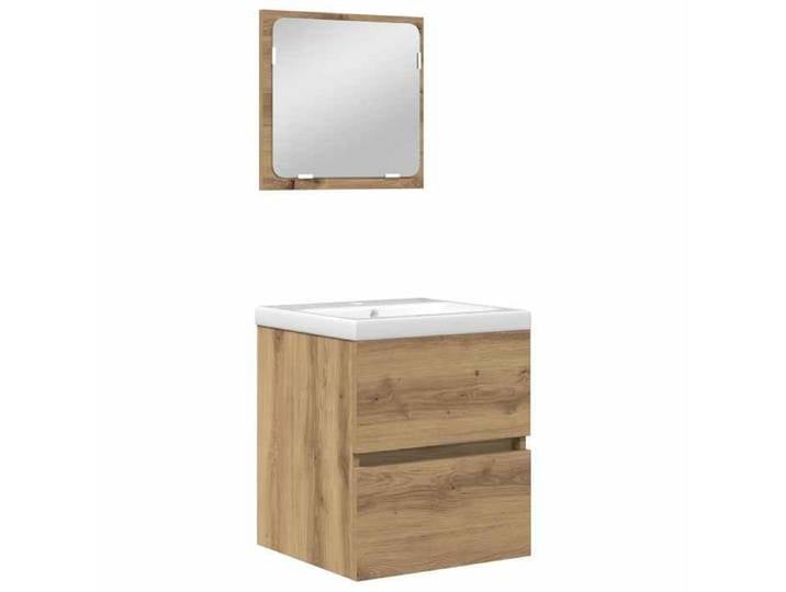 (Sale Season)Ensemble de mobilier de salle de bain 2 pcs - JILL'S - Elégant Design - meuble de rangement - bois d'ingénierie 492102