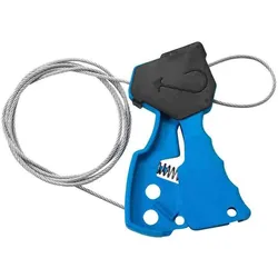 Brady, Etiketten, Original-Kabelverriegelungssystem, Blau, mit 1,8m Stahl-Kabel