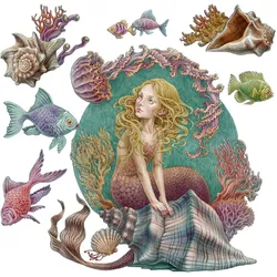 WANDAUFKLEBER 60x53cm - Sirenengeschichten