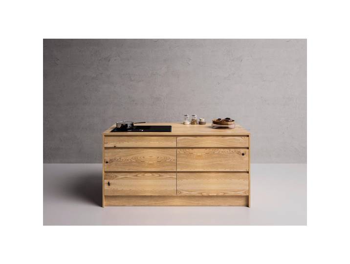 Oster Kücheninsel Edition 150 GL, Kastanien, Holz, Kastanie, 3-Schicht,3-Schicht,3-Schicht,3-Schicht, 1 Schublade(n) Schubladen, nur wie online abgebildet bestellbar, 185x92x90 cm, Made in Germany, vormontierter Korpus, Küchen, Küchenmöbel, Kücheninseln