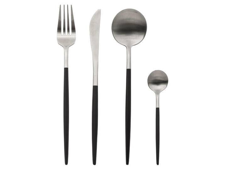 Secret de Gourmet Besteck-Set für 6 Personen Ida Schwarz 16,9/6,5/27,5 cm, Metall, Besteck, Besteck-Sets